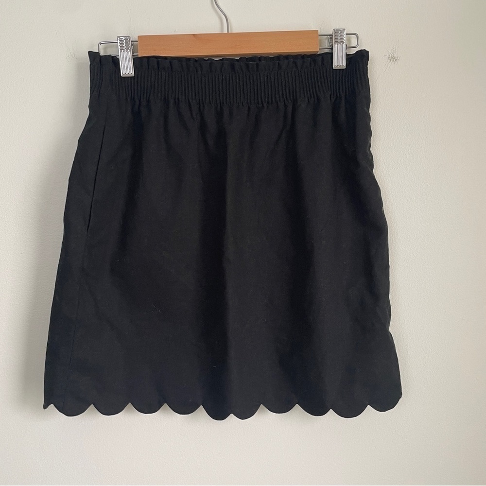 J. Crew scalloped hem skirt